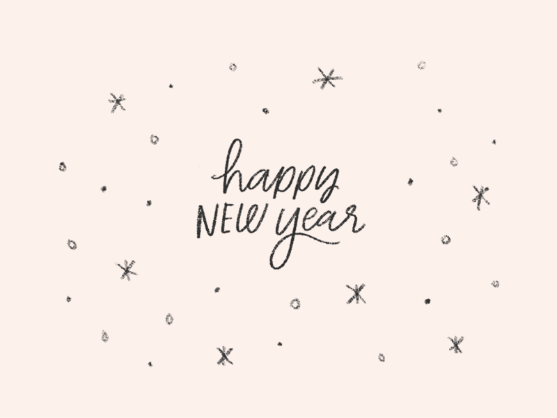 cheers to 2018! 2018 cheers gif handlettering happy new year new year