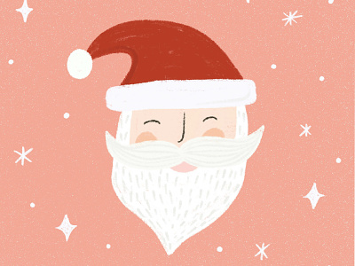 Jolly St. Nick christmas christmas card drawing greeting card hand drawn holiday holiday card holiday cards holiday design illustration illustration design santa claus santa clause