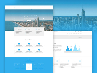 Multipurpose Business and Agency Template agancy app design landingpage page ui ux web webdesign website