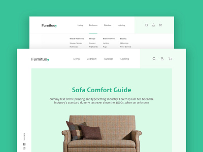 Furnituo Furniture app furniture furniture website landing landingpage page ui ux web webdesign