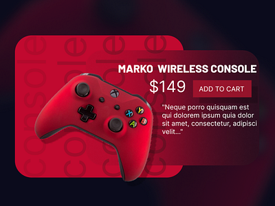 UI of MARKO CONSOLE