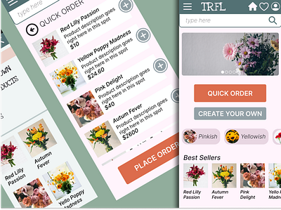 TRFL e commerce ecomm design mobile first design ui ui desgn web design
