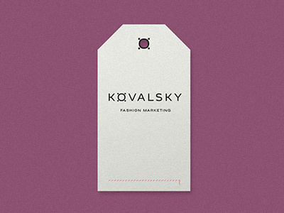Kovalsky business card business card fashion kovalsky pricetag