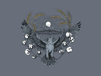 Kyrgyz coat of arms coat of arms cotton crest gyrfalcon illustration kyrgyz kyrgyzstan weat