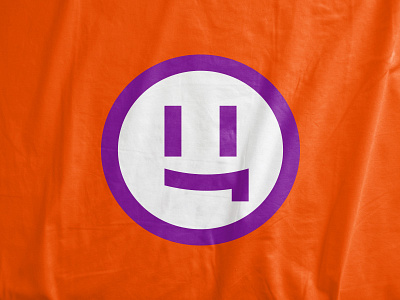 New smile child abuse logo orange smile violet