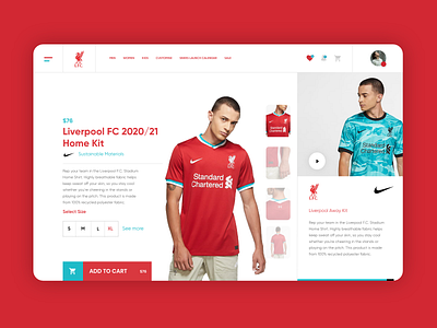 Website Design Liverpool FC design flat graphic design landing page liverpool liverpool fc liverpoolfc minimal ui ux web web design website