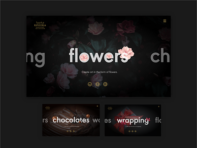 website design for flowers and chocolates application branding design graphic design illustration landing page ui ux web web design web ui web ui design website