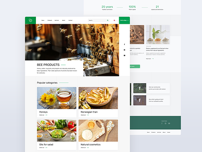 Gal website project clean cosmetics design food healthy natural product supplements ui ux web website