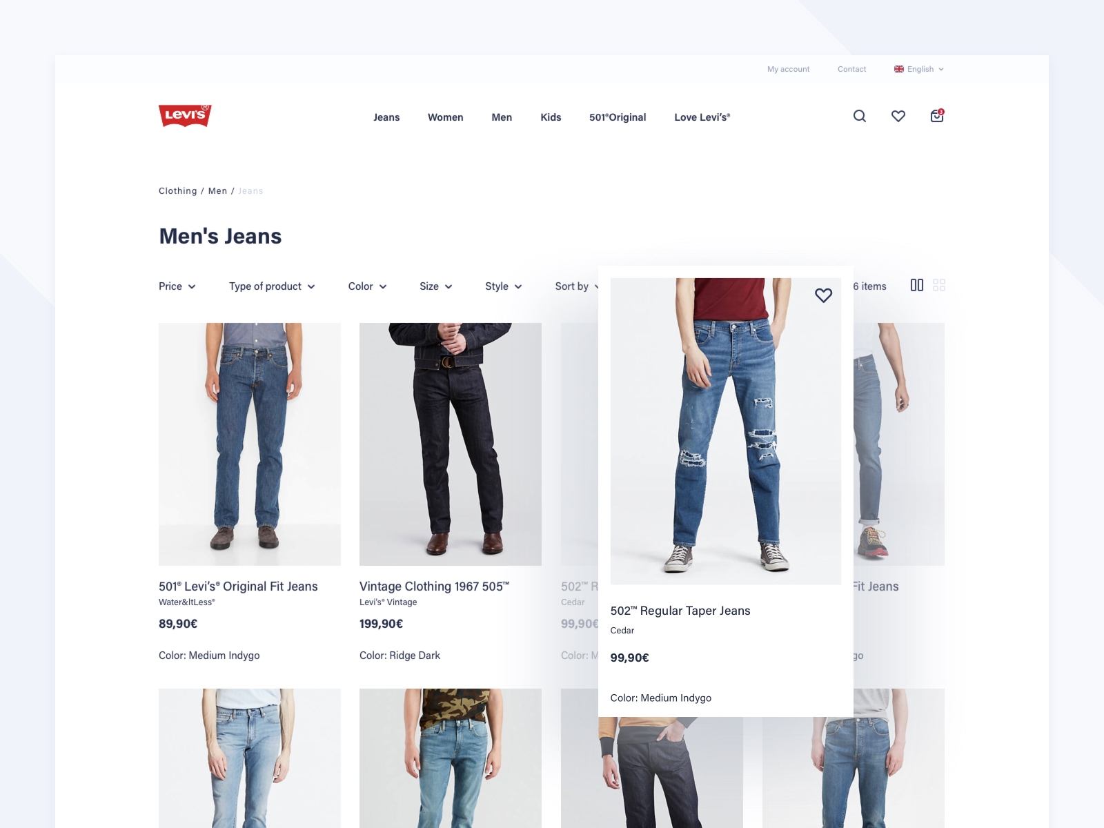 levis jeans website