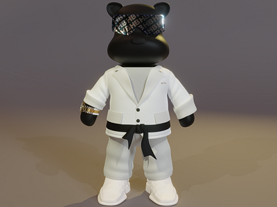 Taekwondo suited Bear