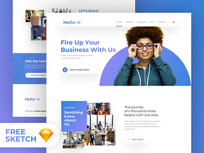 Freebie: Hello Landing page