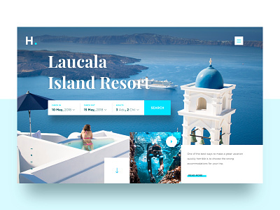 Visual Exploration 9 hotel minimal resort creative grid home landing page parallax ui ux web