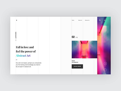 Abstract Landing Page
