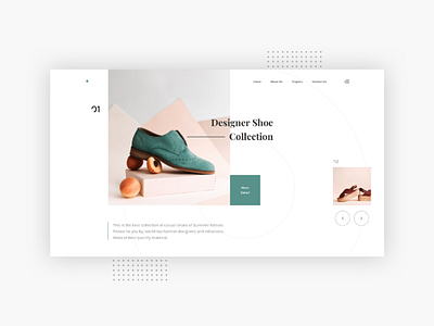 Minimal Landing Page for Fashion Website