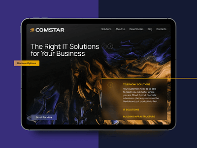 Landing Page Concept for Tech Company