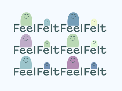 FeelFelt adobe cute lil babies design logo typography ux design