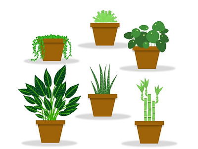 Plants Galore! art cute digital art figma illustration living things nature plant plants small