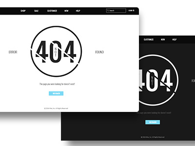 404 page 404 e commerce uxui web design