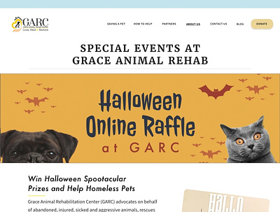 Animal Shelter Halloween Campaign animal shelter branding color pallet communication css design design system desktop graphic design html illustration logo mobile responsive website shelter campaign style guide typography ui ux design wordpress