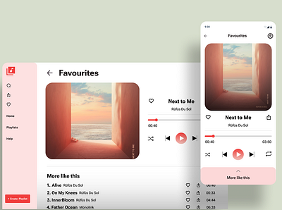 Daily UI 009: Music Player branding color pallet dailyui design design system illustration ui ux design