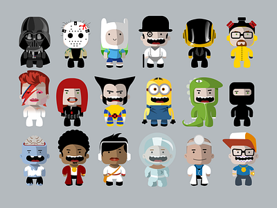 Customizable characters app design avatar character design profile ux