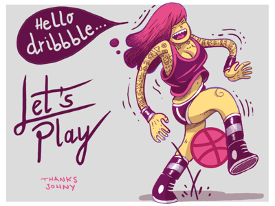 Let’s play! debut handdrawing photoshop