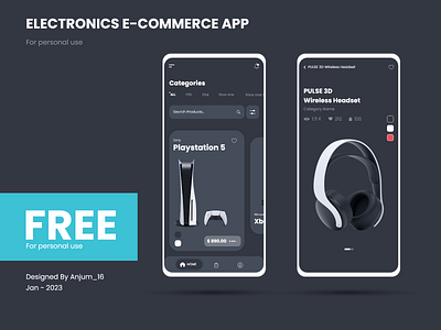 Electronics E-Commerce App app design e commerce app graphic design uiux design