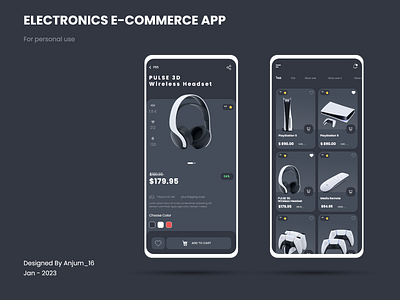 Electronics E-Commerce App app design graphic design ui design uiux design ux design