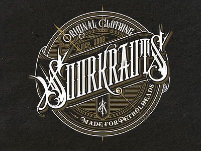 Sourkrauts Lettering branding graphicdesign lettering letters typography vector vintage