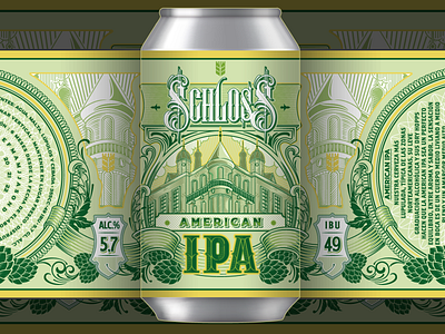 Schloss IPA label