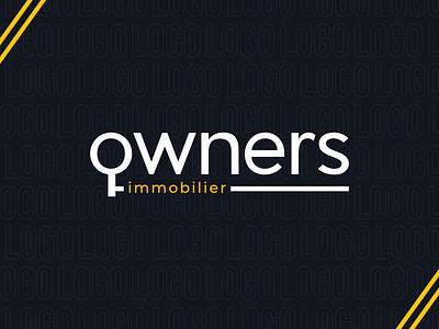 Logo #1 Owners immobilier branding creation design idea illustrator key logo real estate vector