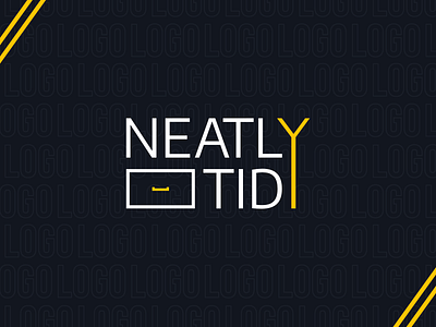 Logo #3 NEATLY TIDY branding creation home illustrator logo organiser rangement vector