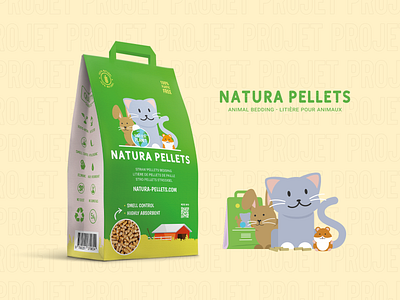 Mascot & packaging animaux branding cat chat design illustration illustrator lapin logo mascot packaging pets rabbit vector