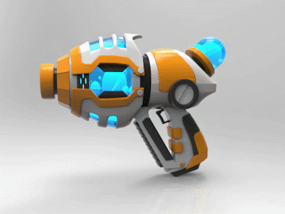 space gun 3d after effects gif gun keyshot maya