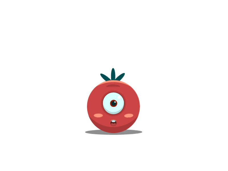 Tomato 2d animation design gif illustrator jump motion spine tomato