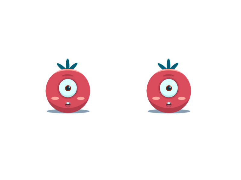 tomatoloop 2d animation design gif illustrator jump motion spine tomato