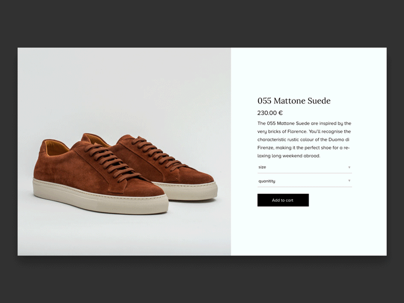 Product Page concept ecommerce productpage