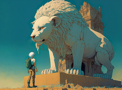 White Lion 7 illustration