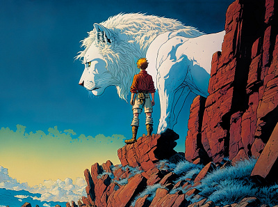White Lion 6 illustration