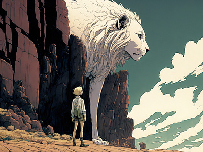 White Lion 1 illustration