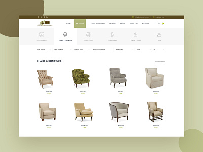 E-Commerce (Furniture) app card categories category page design ecommerce filter flat logo minimal mobile product design product page site sort web webdesign webpagedesign website