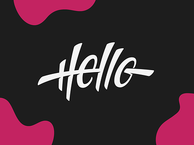 Hello Dribbblers! design typography vector