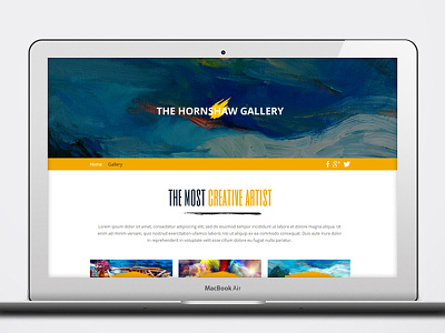 Art artist paint website design