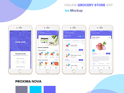 Online Grocery Store App online grocery store app ui design