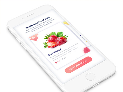 Health Benefits of fruit fruits health interface ios ui user