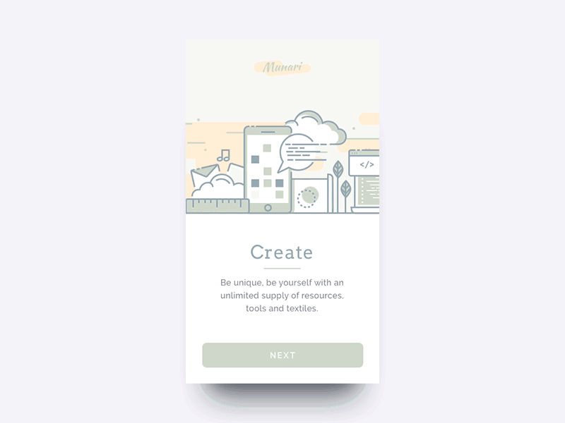 Onboarding Animation animation button gif interaction onboarding parallax principle