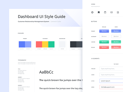Dribbble Shot cms colour dashboard graph guide icon kit style typography ui