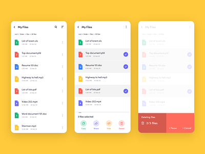 Delete Files - Micro interaction by D Prem Kumar on Dribbble