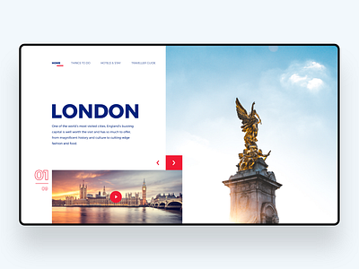 London - Website adobe xd clean design england guide interaction design london london city minimal responsive responsive design simple tourist travel uiux web webdesign website