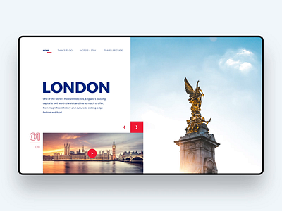 London - Responsive website adobe xd city city website design interaction design london london city responsive responsive website travel travel website ui uiux ux web website